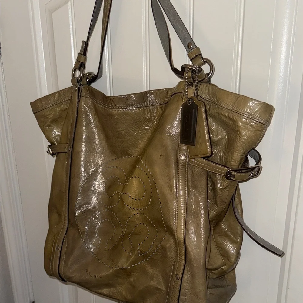 Coach Brown Leather Tote Bag